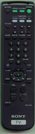SONY 1-475-801-11 RM-Y165 Genuine  OEM original Remote