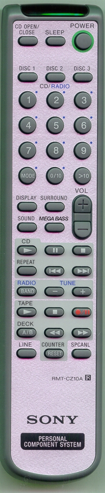 SONY 1-476-128-11 RMTCZ10A Refurbished Genuine OEM Original Remote