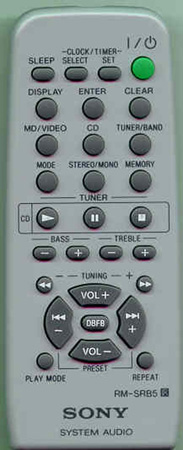 SONY 1-476-156-11 RM-SRB5 Genuine OEM original Remote