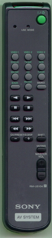 SONY 1-476-232-11 RM-US104 Refurbished Genuine OEM Original Remote