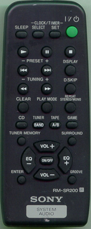 SONY 1-476-513-11 RM-SR200 Genuine OEM original Remote