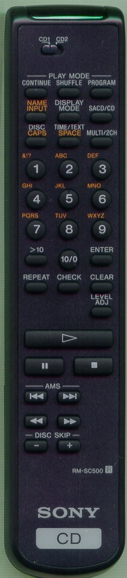 SONY 1-476-601-12 RM-SC500 Genuine OEM original Remote