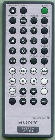 SONY 1-476-787-13 RM-SCEX100 Genuine OEM Original Remote