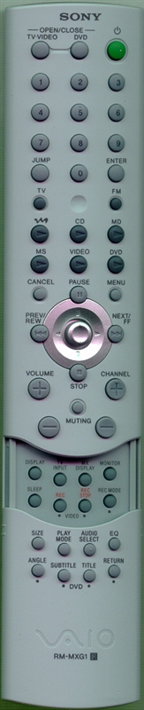 SONY 1-477-060-11 RMMXG1 Genuine OEM original Remote