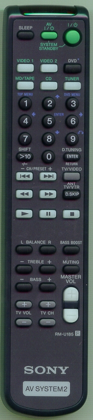 SONY 1-477-133-11 RM-U185 Refurbished Genuine OEM Original Remote