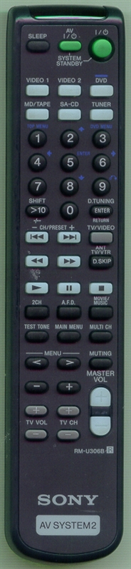 SONY 1-477-204-51 RMU306B Refurbished Genuine OEM Original Remote