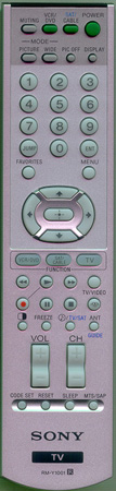 SONY 1-478-212-11 RM-Y1001 Genuine  OEM original Remote