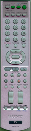 SONY 1-478-943-11 RM-Y1109 Genuine  OEM original Remote
