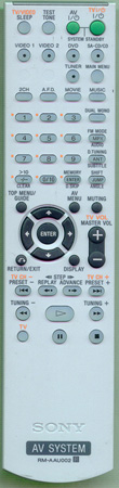 SONY 1-479-148-11 RM-AAU002 Genuine  OEM original Remote