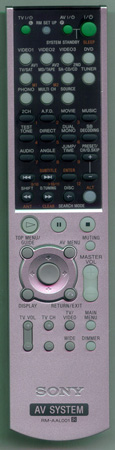 SONY 1-479-149-11 RMAAL001 Genuine  OEM original Remote