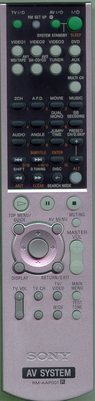 SONY 1-479-150-11 RM-AAP001 Genuine  OEM original Remote