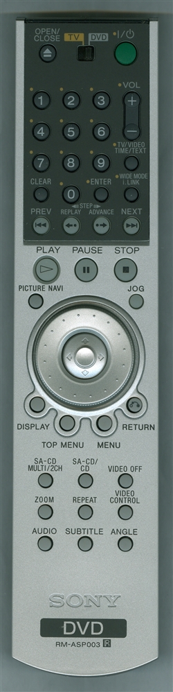 SONY 1-479-272-12 RM-ASP003 Genuine OEM original Remote