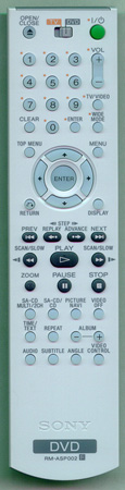 SONY 1-479-274-11 RM-ASP002 Genuine OEM original Remote