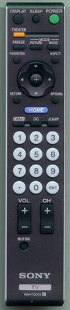 SONY 1-480-166-11 RM-YD014 Genuine OEM original Remote