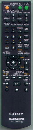 SONY 1-480-570-21 RM-ADU007A Genuine OEM original Remote