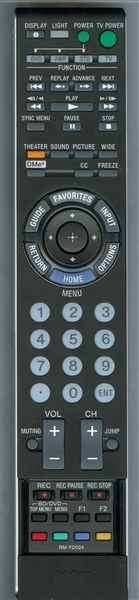 SONY 1-480-616-13 RM-YD024 Genuine OEM original Remote
