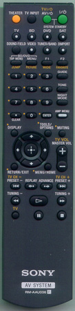 SONY 1-480-657-11 RM-AAU036 Genuine OEM original Remote