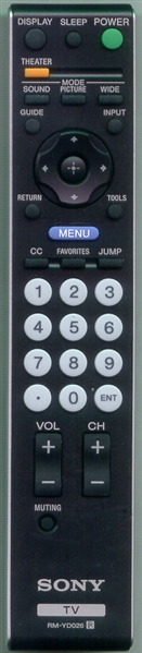 SONY 1-480-692-11 RM-YD026 Refurbished Genuine OEM Original Remote