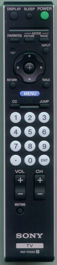 SONY 1-480-722-12 RM-YD025 Genuine OEM original Remote