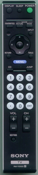 SONY 1-480-722-12 RM-YD025 Refurbished Genuine OEM Original Remote