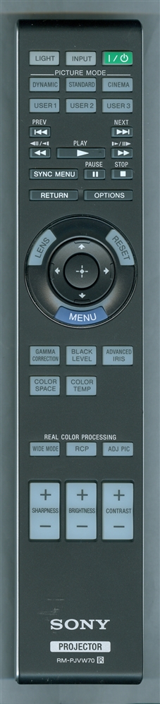 SONY 1-487-097-12 RMPJVW70 Refurbished Genuine OEM Original Remote