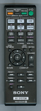 SONY 1-487-641-11 RMADU078 Genuine  OEM original Remote