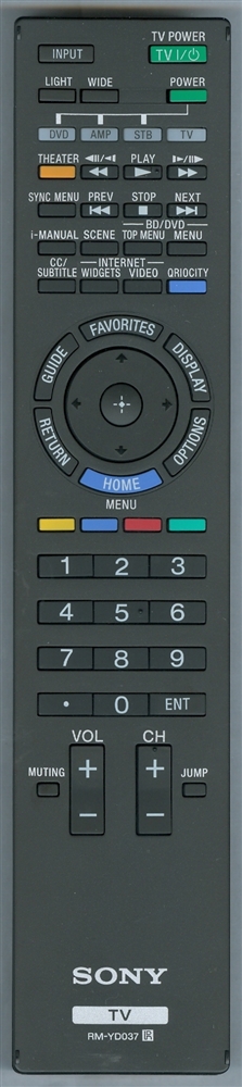 SONY 1-487-711-11 RM-YD037 Refurbished Genuine OEM Original Remote