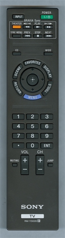 SONY 1-487-827-11 RM-YD035 Refurbished Genuine OEM Original Remote