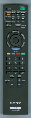 SONY 1-487-829-11 RM-YD040 Genuine  OEM original Remote