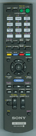 SONY 1-489-345-11 RMAAU106 Genuine OEM original Remote