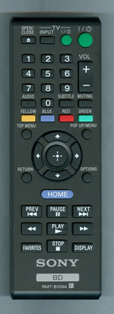 SONY 1-489-399-11 RMT-B109A Genuine OEM original Remote