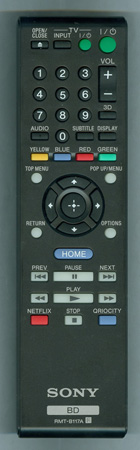 SONY 1-489-408-21 RMT-B117A Genuine OEM original Remote
