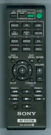 SONY 1-489-973-11 RM-ADU138 Genuine OEM original Remote
