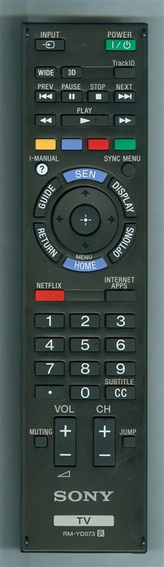 SONY 1-489-998-11 RM-YD073 Genuine  OEM original Remote