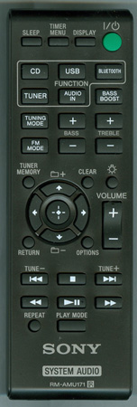 SONY 1-492-297-11 RM-AMU171 Genuine OEM original Remote
