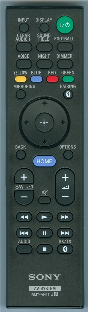 SONY 1-492-935-11 RMT-AH111U Genuine OEM original Remote