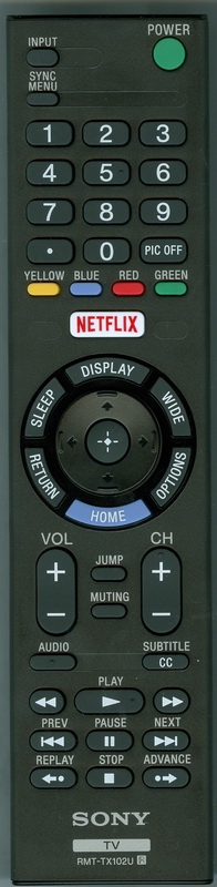 SONY 1-492-980-11 RMT-TX102U Refurbished Genuine OEM Original Remote