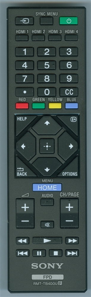 SONY 1-493-483-11 RMT-TB400U Genuine OEM original Remote