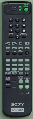 SONY 8-917-634-90 RM-PP401 Genuine OEM original Remote