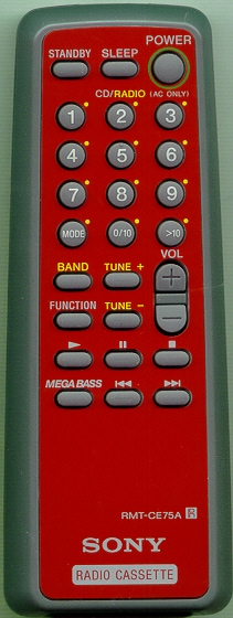 SONY A-3013-909-A RMT-CE75A RED Refurbished Genuine OEM Remote