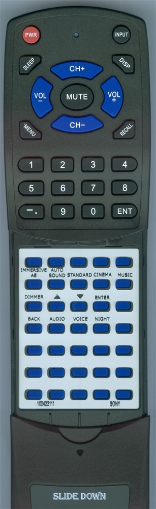 SONY 1-004-221-11 RMT-AH507U replacement Redi Remote