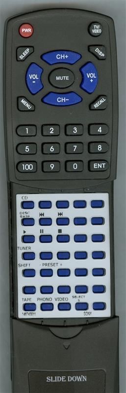 SONY 1-467-430-11 RM-S221 replacement Redi Remote