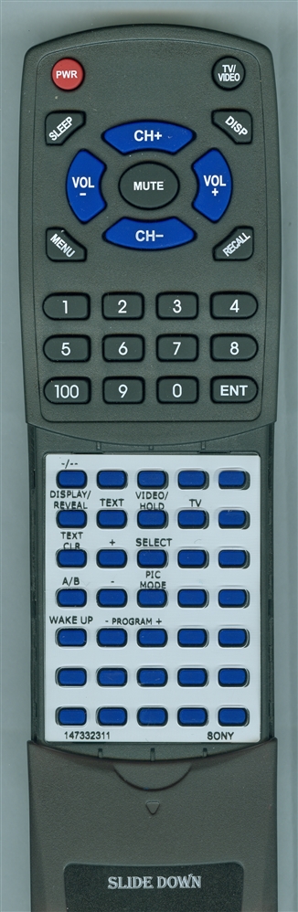 SONY 1-473-323-11 RM-870 replacement Redi Remote