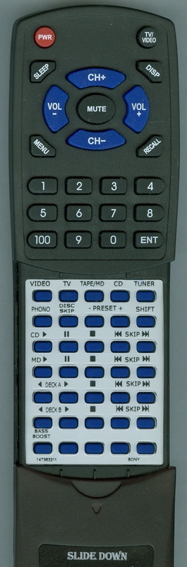 SONY 1-473-632-11 RM-U264 replacement Redi Remote
