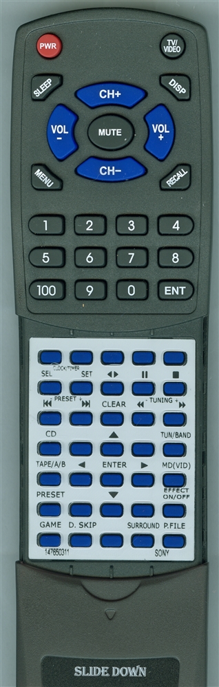 SONY 1-476-503-11 RMSR210 replacement Redi Remote
