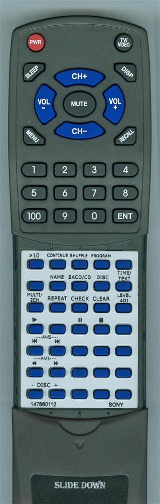 SONY 1-476-601-12 RM-SC500 replacement Redi Remote
