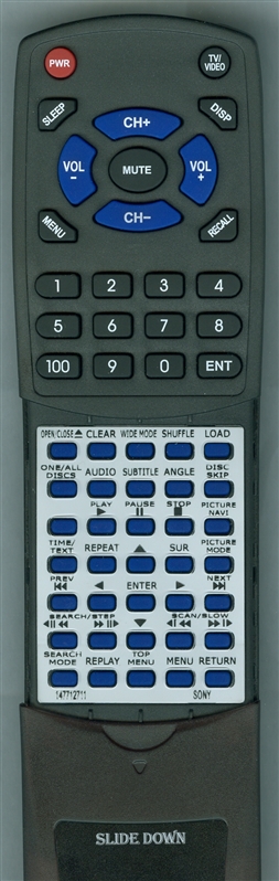 SONY 1-477-127-11 RMT-D144A replacement Redi Remote