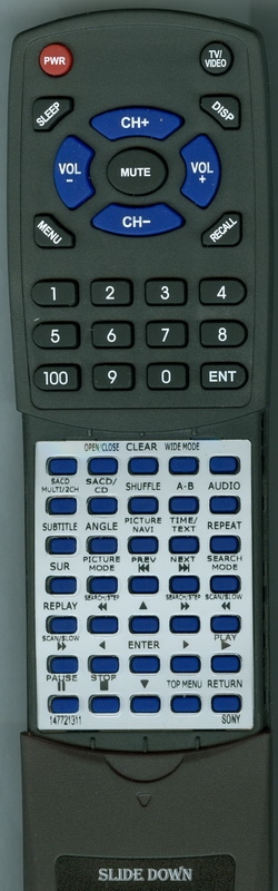 SONY 1-477-213-11 RMT-D147A replacement Redi Remote