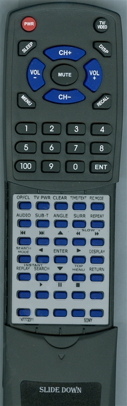 SONY 1-477-723-11 RM-TD152A replacement Redi Remote