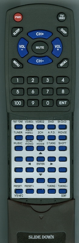 SONY 1-479-148-12 RM-AAU002 replacement Redi Remote
